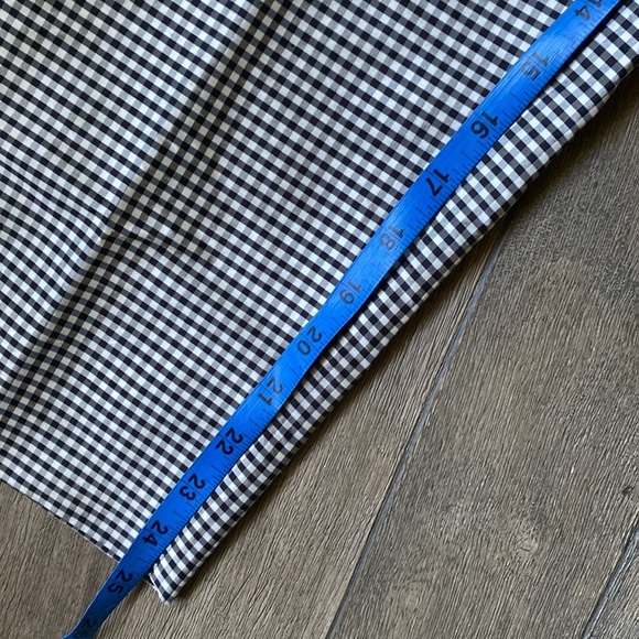 Kate Hill Gingham Pants, 100% Silk, Size 12 - Picture 7 of 8